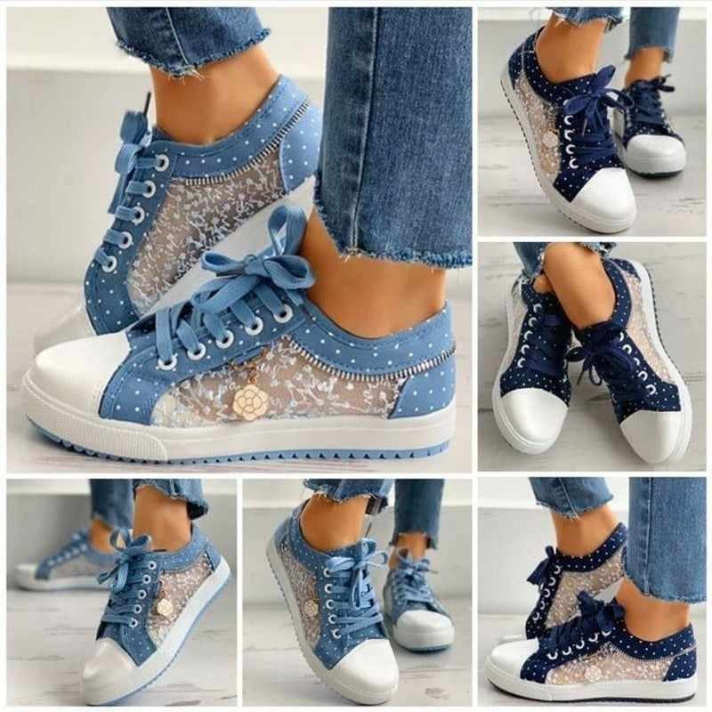 Chaussures orthopédiques décontractées en dentelle - Vanessa