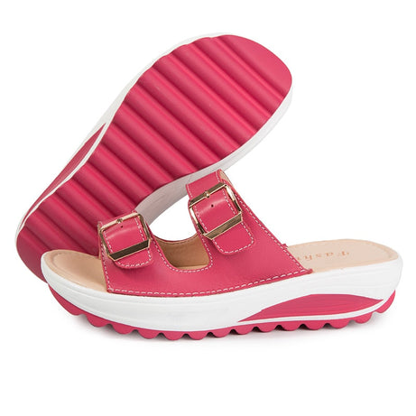 Hochwertige Keilsandalen