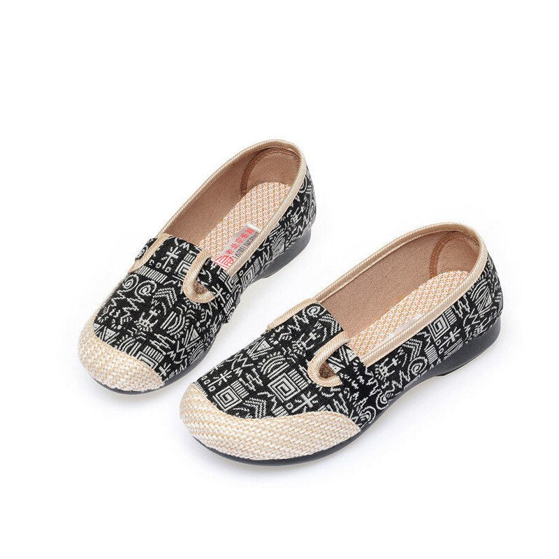 Orthopädische Slip-On-Loafer für Damen im Vintage-Stil