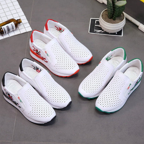 Baskets orthopédiques Confortable motif fleuri