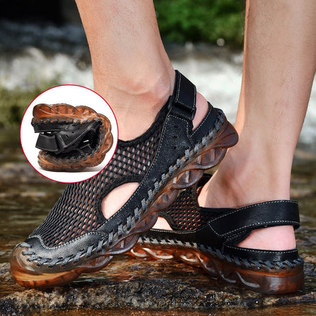 Orthopädische Leder-Sommersandalen für Herren