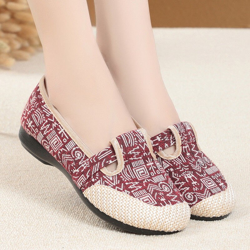 Orthopädische Slip-On-Loafer für Damen im Vintage-Stil