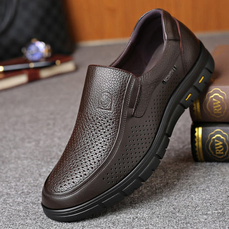 Luxuriöse Freizeitschuhe aus Leder für Herren – Kingo