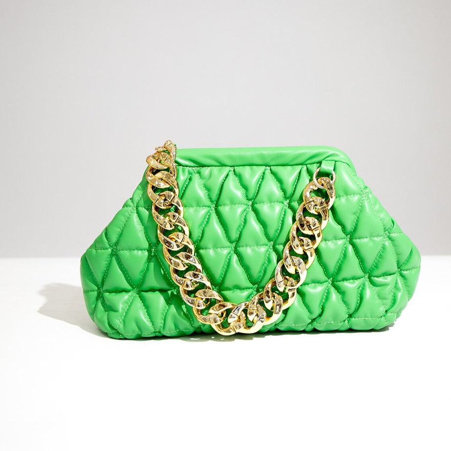Luxury Quilted Baggy Leather Handbag