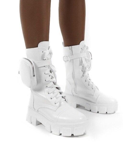 Bottes Chunky - Blanc