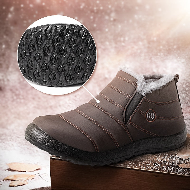 Chaussures orthopédiques d'hiver en coton imperméable