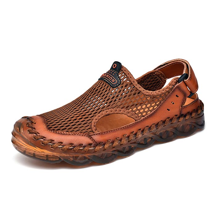 Orthopädische Leder-Sommersandalen für Herren