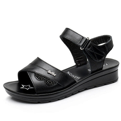 Sandales en cuir de vache orthopédique pour femmes