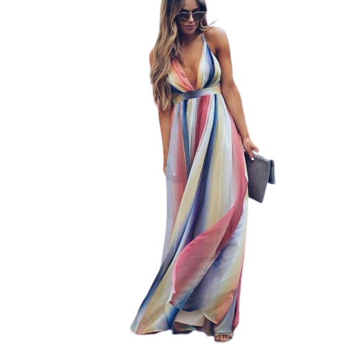 Long Rainbow Dress