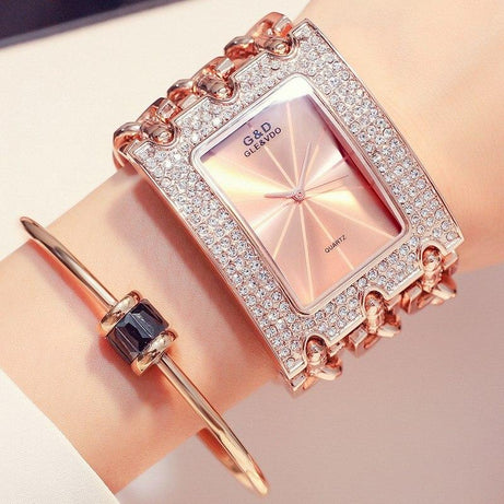 Montre acier inoxydable Ella - Rose