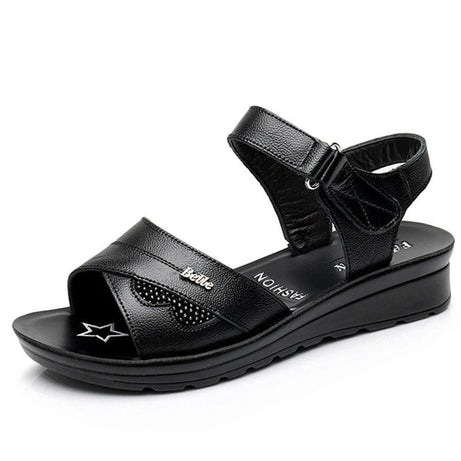 Sandales en cuir de vache orthopédique pour femmes