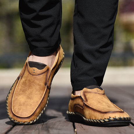 Mocassins en cuir confortables pour hommes