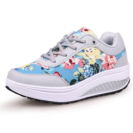 Atmungsaktive Toning-Schuhe für Damen mit dicker Sohle