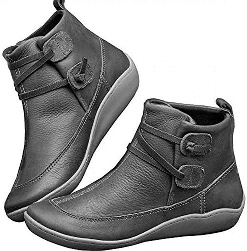 Chaussures orthopédiques d'automne et d'hiver, de couleur unie pour femmes - Krisy