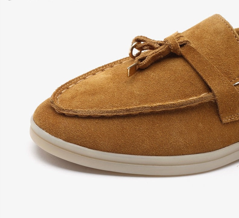 Mocassin Ortho Basse En Daim - Smile Circle