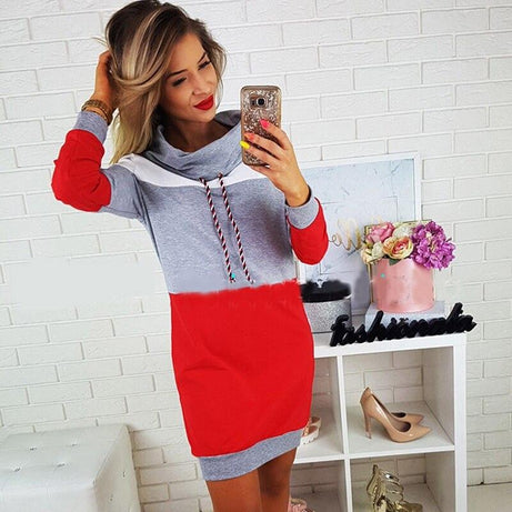 Robe-Pull Tricolore - gray