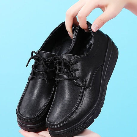 Mocassins Confortables compensées Léonia