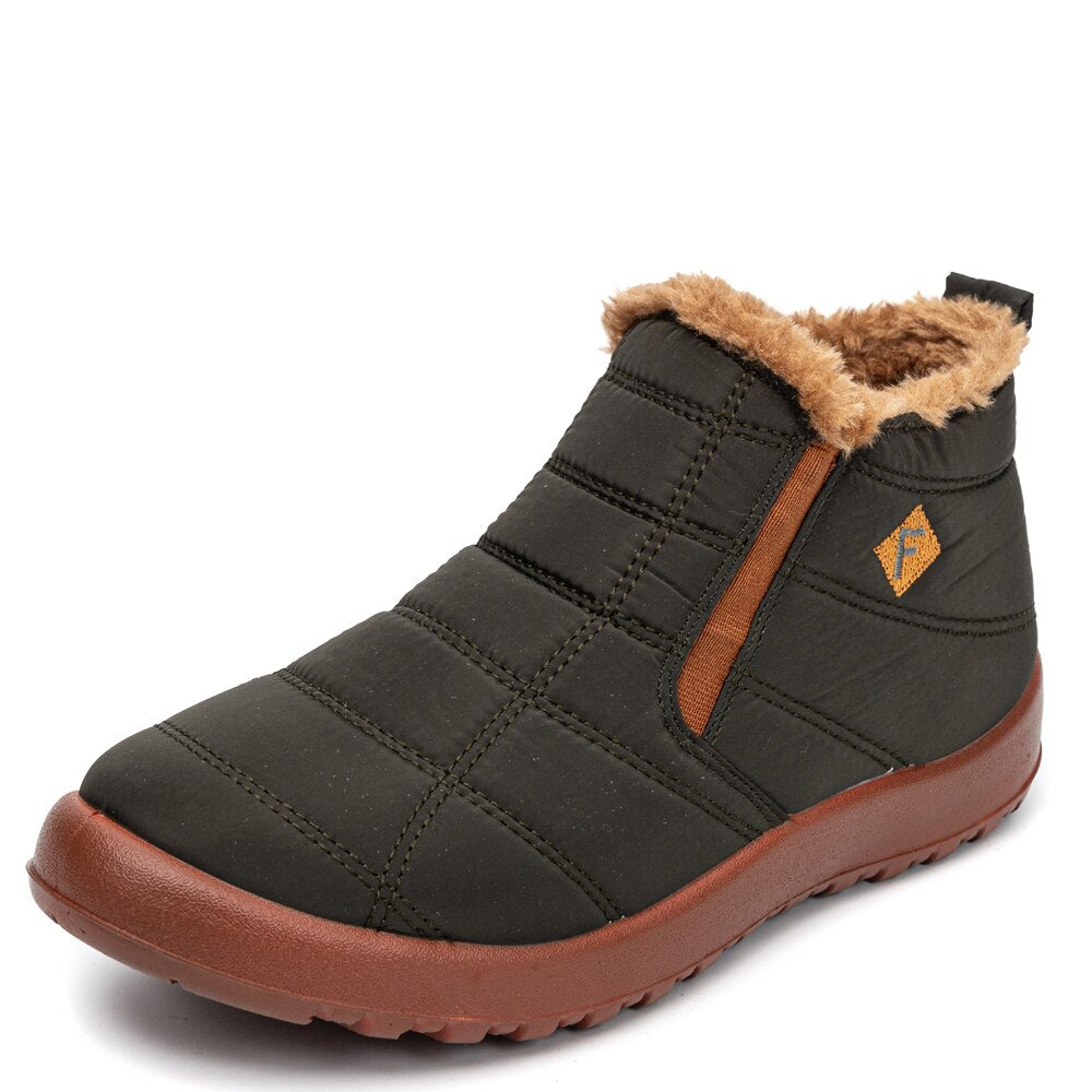 Bottines d'hiver chaudes en fourrure pour femme