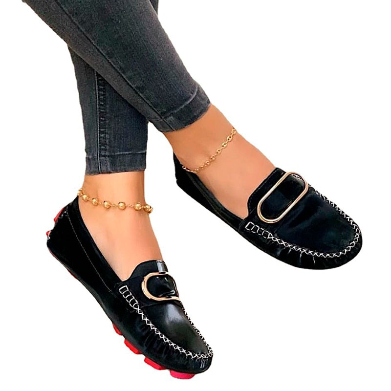 Mocassin pour femme avec boucle en métal - Melinda