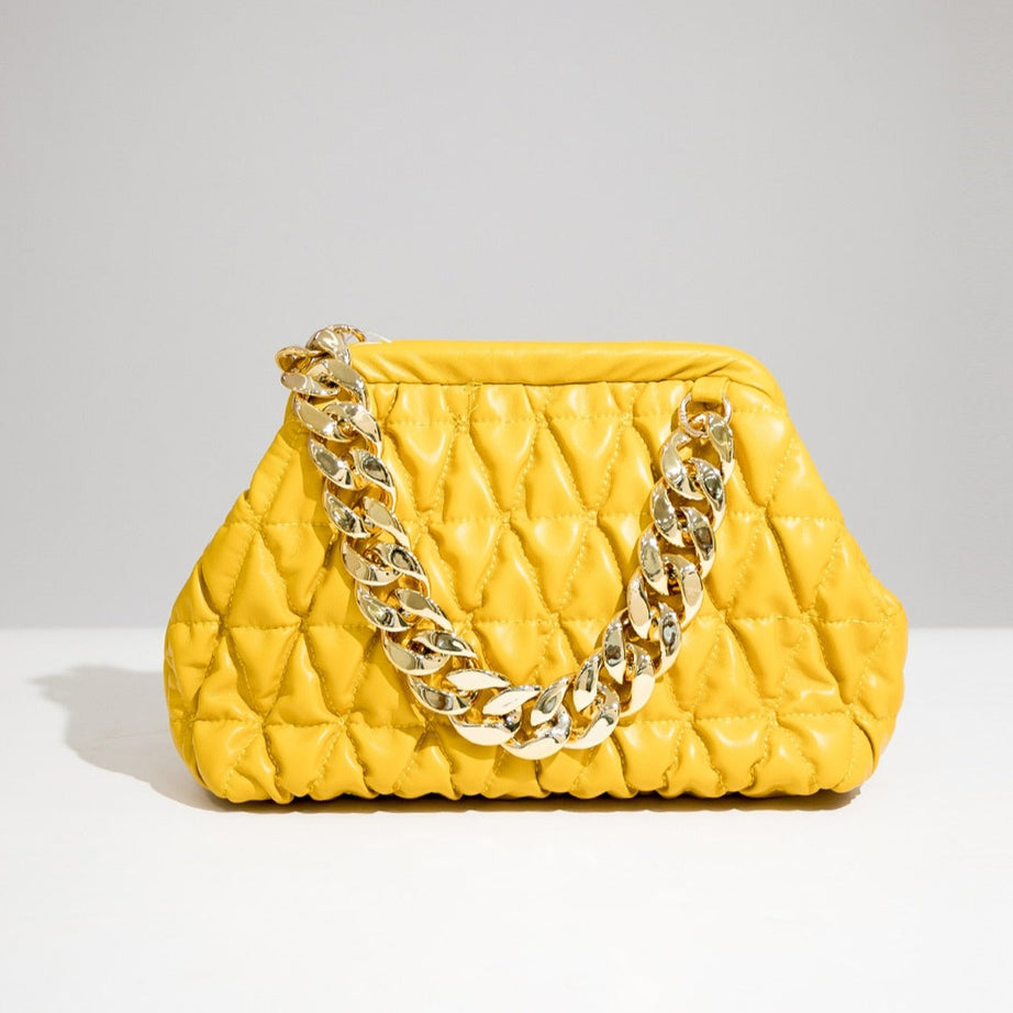 Luxury Quilted Baggy Leather Handbag