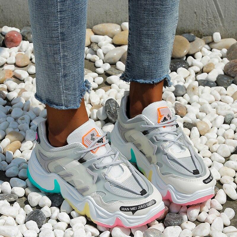 Superbes Baskets Pour Femme - EVA - Bleu