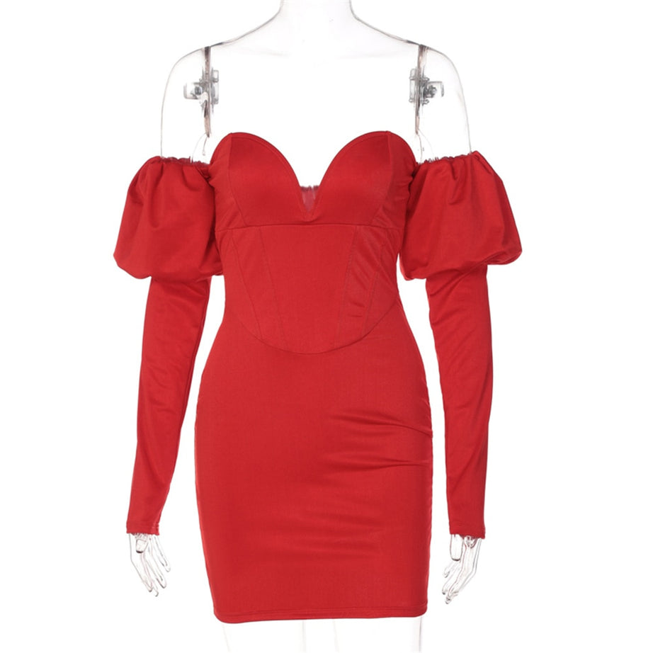 Elegantes rotes Abendkleid Rasha
