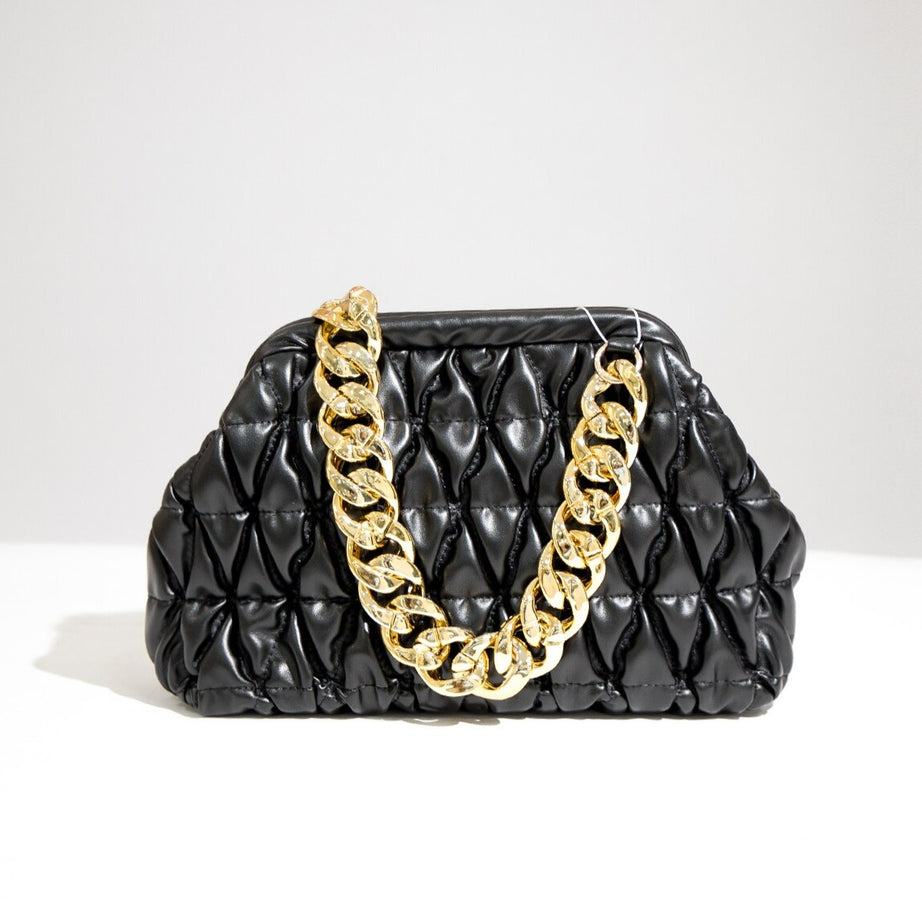 Luxury Quilted Baggy Leather Handbag