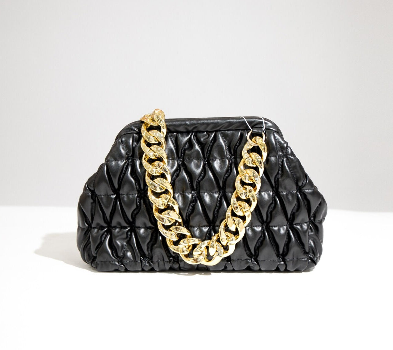 Luxury Quilted Baggy Leather Handbag