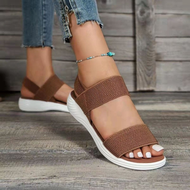 Bequeme Sandalen mit Keilabsatz für Damen – Traza