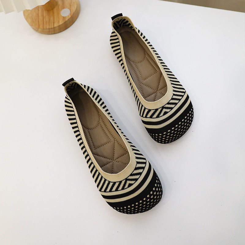 Chaussures orthopédiques décontractées rayées pour Femmes - Syvi