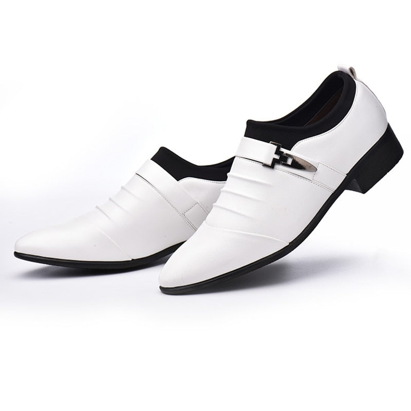 Chaussures classiques en cuir noir pour hommes - Skyder