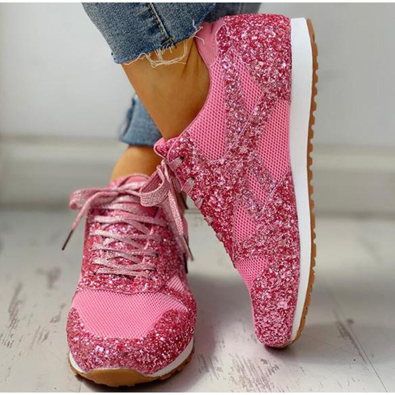 chaussures orthopédiques décontractées à paillettes - Vanshe