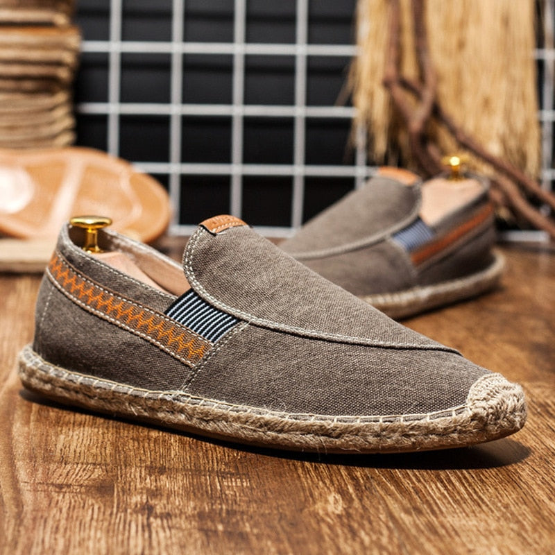 Chaussures plates en chanvre pour hommes - Tivo
