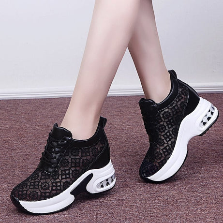 Chaussures à Plate-Forme en dentelle