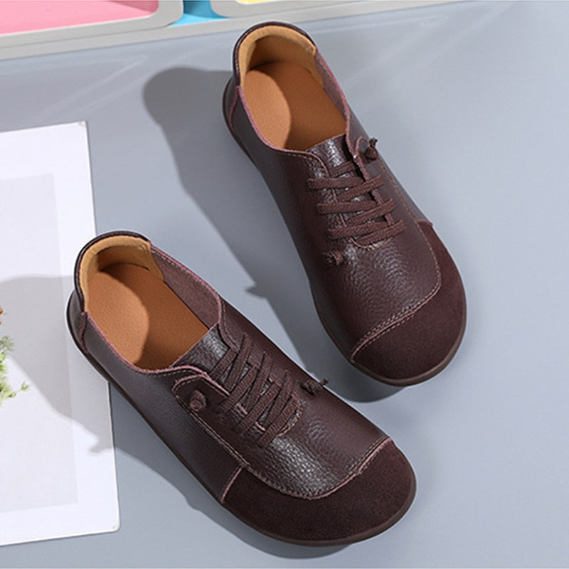 Chaussures orthopédiques à enfiler en cuir