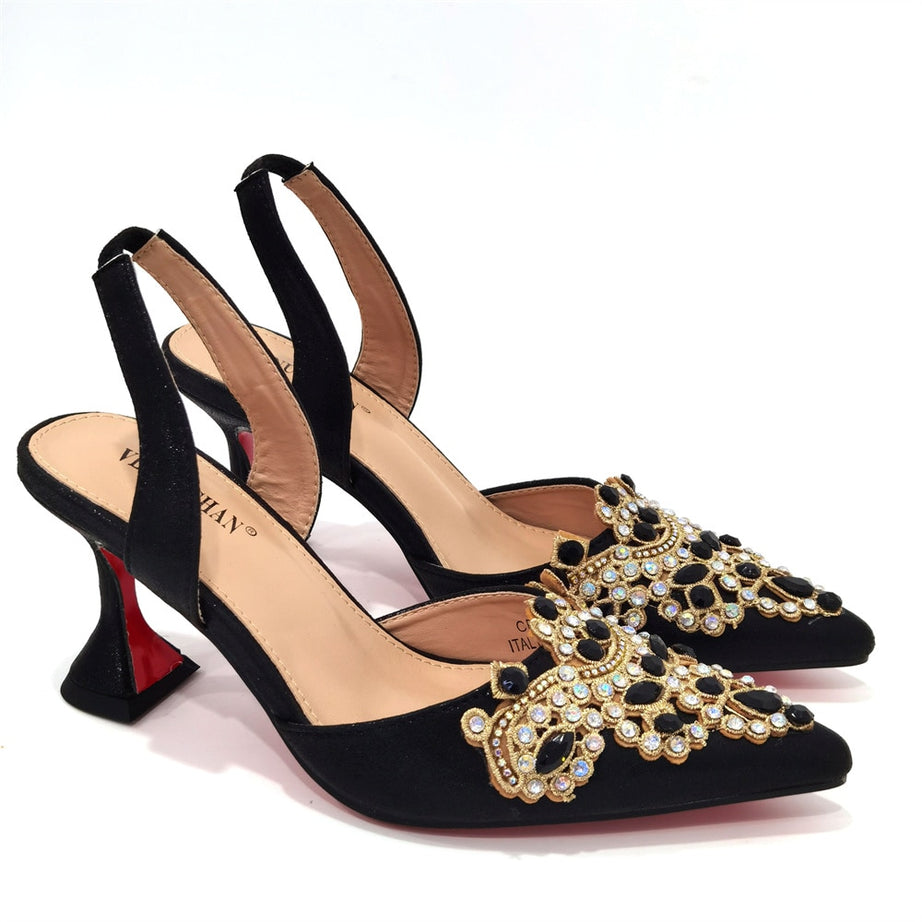 Ensemble Chaussures Style Italien Et Sac À Main