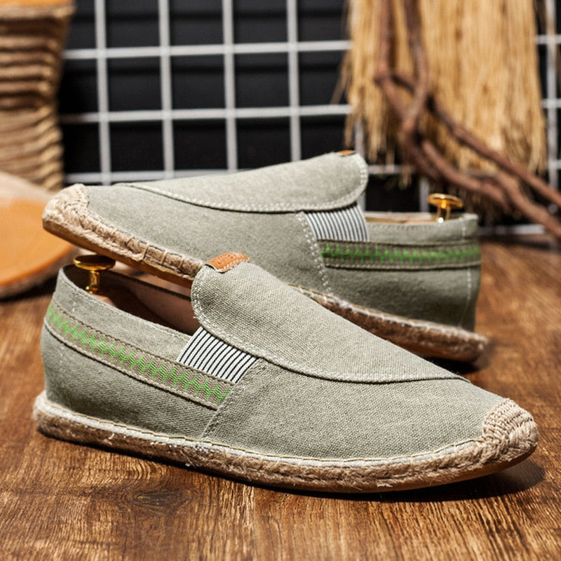 Chaussures plates en chanvre pour hommes - Tivo