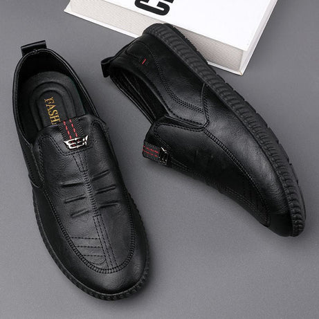 Herren-Slipper aus Leder – Sergy