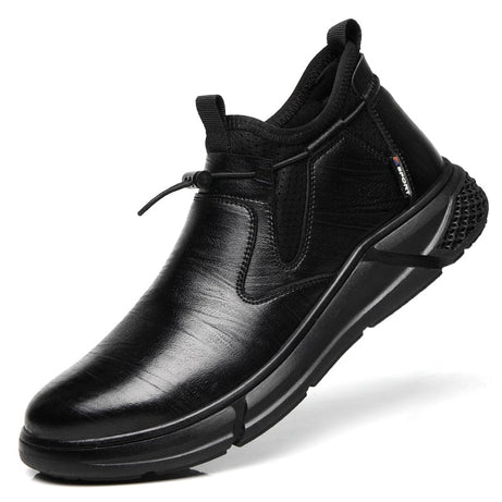 Chaussures de sécurité imperméables en cuir noir pour hommes - GOFF