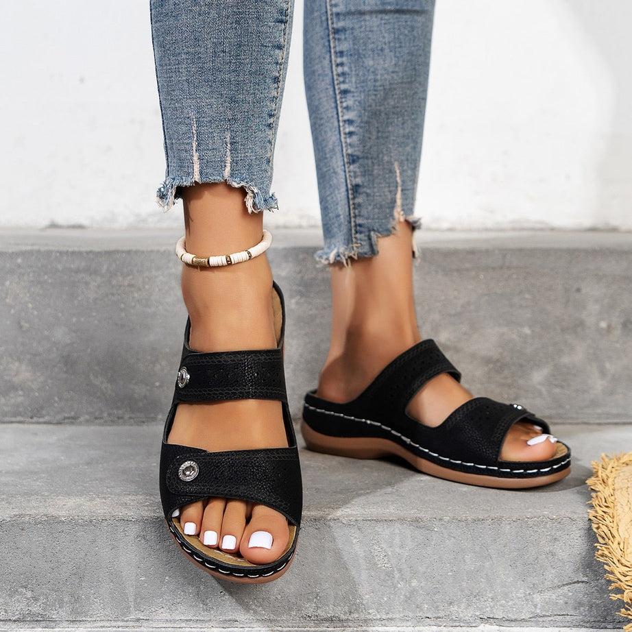 Sandales orthopédiques à bout ouvert pour Femmes - Pavy