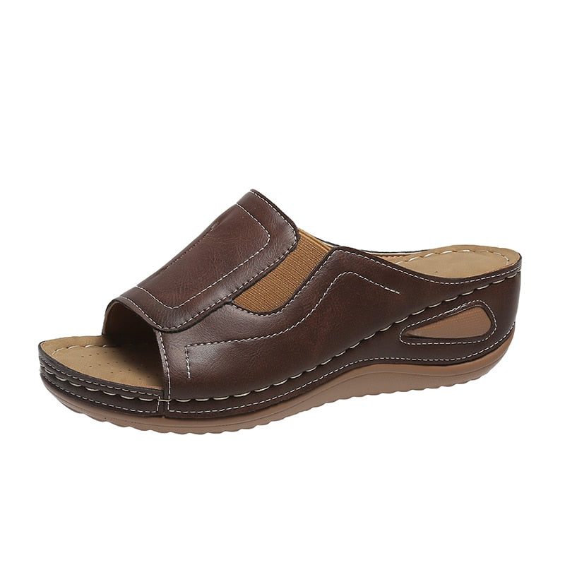 Strand-Walking-Keilsandalen für Damen – Saphir