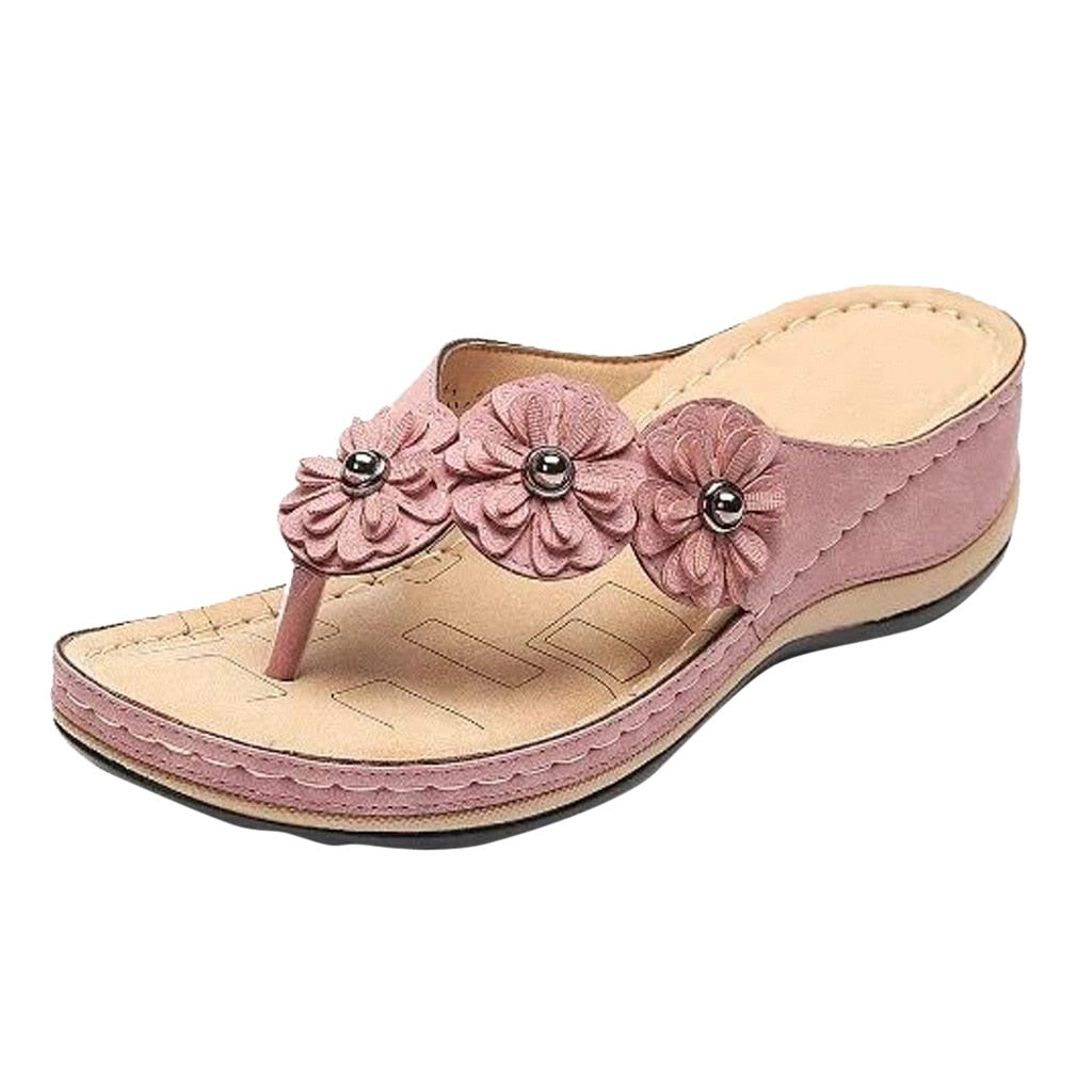 Tongs Orthopédiques pour Femmes, Style Bohême