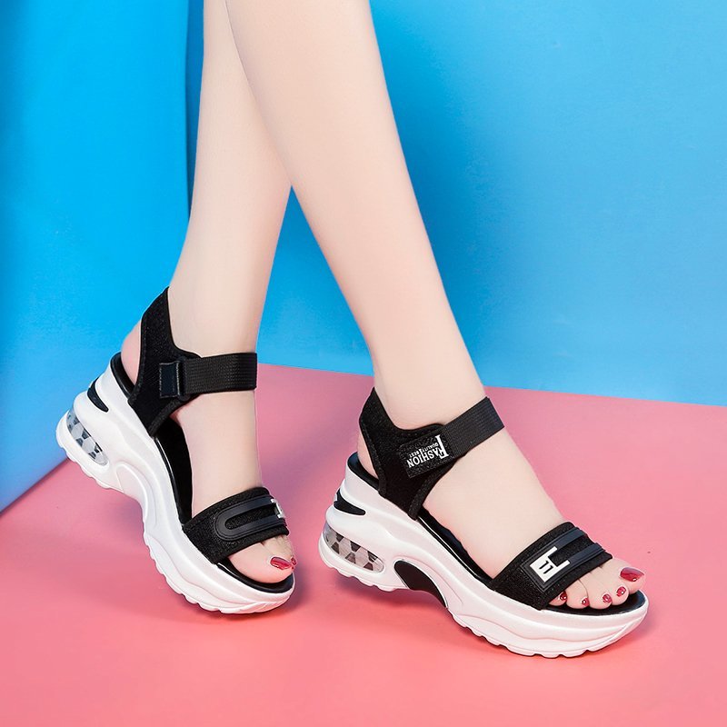 High-Heel-Sandalen mit optischer Sohle für Damen – Playa