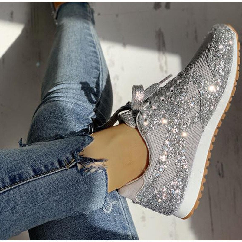 chaussures orthopédiques décontractées à paillettes - Vanshe