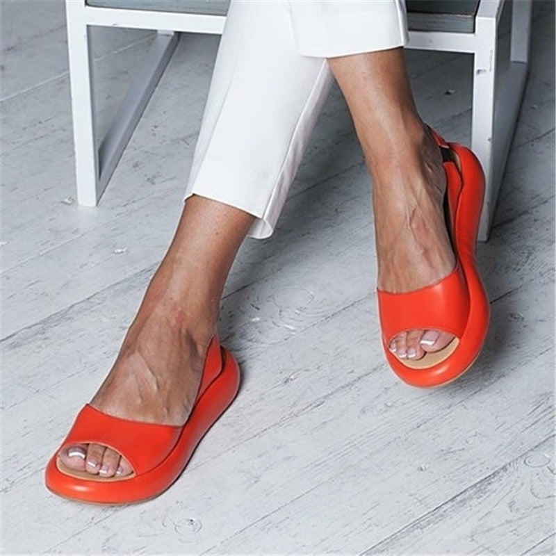 Senwy Damen-Sommersandalen mit offener Zehenpartie