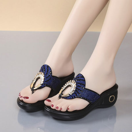 Sommer-Flip-Flops für Damen – rutschfeste Strasssteine