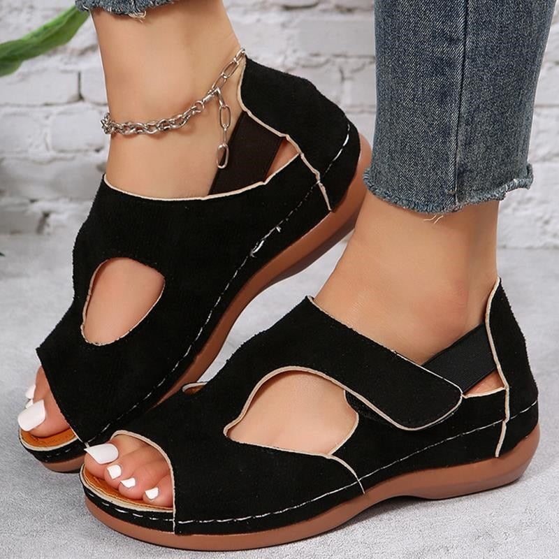 Stilvolle orthopädische Schuhe mit niedrigem Absatz für Damen – Moosty