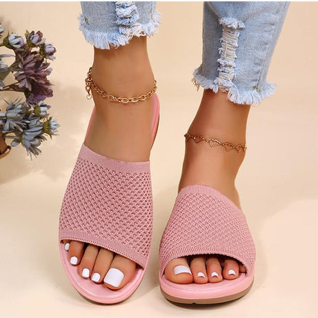 Flache Sommersandalen für Damen - Ludy