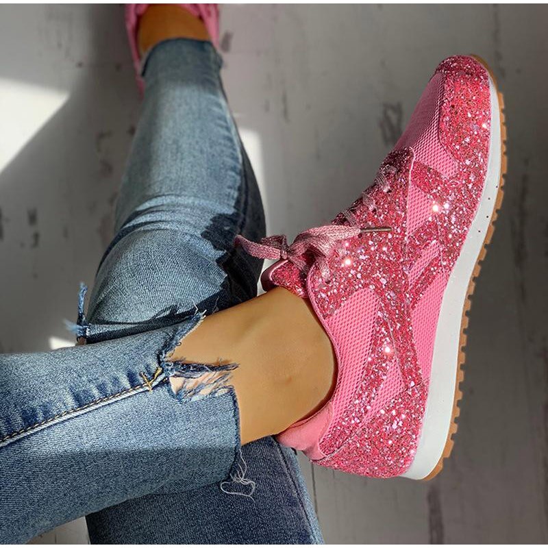 chaussures orthopédiques décontractées à paillettes - Vanshe