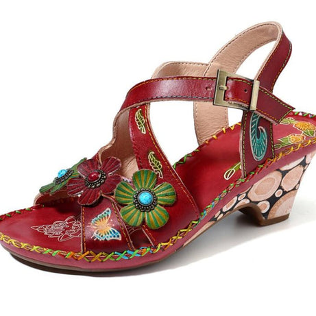 Sandales à Semelles Compensées pour Femme - Bamolor